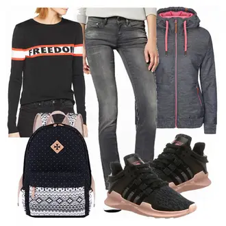 Outfit mit Blau Sneaker Jack & Jones "Amazon day"