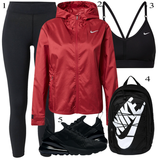 Air Max 270 Outfit sa Crna Tenisica Za Trčanje/gimnastička papuča/Obuća za trening/Tenisica za fitness/cipela za trčanje Nike Sportswear "Zimski Outfit"
