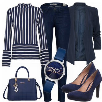 Outfit mit Schwarz High Heel Buffalo "Gemma"