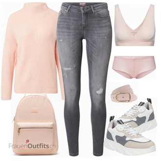 Outfit mit Grau Sneaker Steve Madden "Toller Look für die Freizeit"