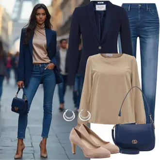Chic outfity Léto s Modrá/Světle modrá Kožená bunda/Kožené Boty/Zimní bunda/Džíny s Rozparkem/Termální Džíny/Push up Džín/High Waist Džínové Kalhoty/Kožená Pánská Bund/Navlékací džíny Only, Béžová/Bílá/Khaki/Hnědá Halenkový Top/Carmen Blůza/Elegantní Halenka/Neobvyklá Halenka/Otevřená Halenka/Halenka s Krátkým Rukávem/Hedvábná Halenka Vila, Tmavě modrá Lidové Sako/Kožená bunda pro muže/Dvojřadový Sako/Elegantní Sako Polo Ralph Lauren, Tmavě modrá/Modrá Pásková taška/Klasická Taška Přes Rameno/Dopisová peněženka/Malá Taška/Taška na telefon/Sportovní Taška Přes Rameno Kipling, Béžová/Hnědá/Fialová Boty Mary Jane/Bota Na Podpatku/Svatební bota/Lodička s T-páskem/Vintage Lodička/Lodička s vysokým nártem/Business Bota/Svatební Bota/Lodička na Vysokém Podpatku/Elegantní Bota/Pohodlná lodička sergio leone, Šedá/Stříbrný Kruhová ELLI "Stylový jarní outfit"