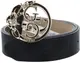 GUESS Riem Emera Logo Adjustable Pant Belt W95 Coal Logo Donkergrijs