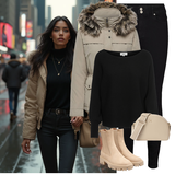 Wintermäntel Outfits in Beige und Braun image