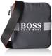 BOSS Athleisure Herren Pixel Zt_s Zip Env Schultertasche, Grau (Dark Grey), 1 x 24 x 20 cm