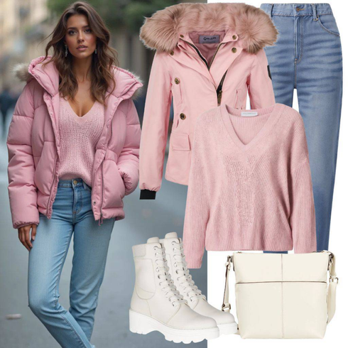 Comment poter Bleu/Bleu foncé Pantalon Grande Taille/Jean Large/Mom Jean/Jean Taille Haute/Jean Dad/Jean Coupe Ample/Jeans vintage/Jeans Baggy/Chemise Formelle Calvin Klein Jeans avec Rose Doudoune/Veste à Capuche/Veste en Duvet/Veste de Neige/Doudoune D'été/Veste d'Hiver levi's ®