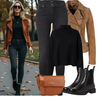 tenues avec Marron/Beige/Gris/Kaki Veste en Cuir Veste en Simili Cuir/Veste avec Zip Latéral/Veste de Moto/Vintage Veste en Cuir/Veste en Cuir/Veste de Motard Freaky Nation "Tenue de printemps"