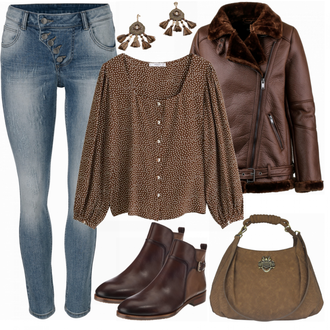 Outfit mit Blau Winterschuh Pikolinos "Bambi"