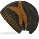 Daleus Beanie Winter Mütze Strickmütze mit Stern Thermo Gefüttert Unisex No 14118 Currygelb One Size