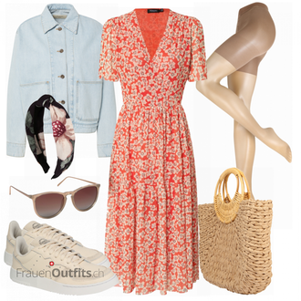Outfit mit Schmuck Cartoon "Frühlings Outfit"