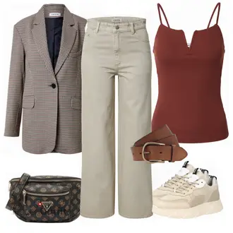 Outfit mit Grau Sneaker Steve Madden "Schöner Sommer Look"