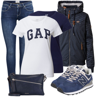 Outfit sa Crna Kaput/Jakna narodne nošnje Ragwear "Lagani outfit"
