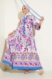 2423 Authentic Patterned Dress - Y.Lilac