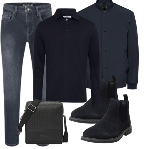 Schwarz Jeans MAC kombinieren
