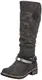 Rieker Damen 94661 Hohe Stiefel, Grau (Anthrazit/Schwarz 45), 38 EU