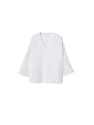 MANGO Bluse ''''Isu'''' weißmeliert