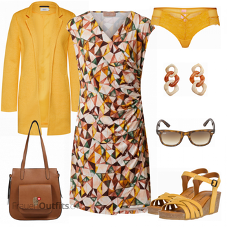 Outfit mit Braun Cartoon "Lässiger Freizeitlook"