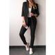 Elegantno Odijelo S 3/4 Rukavima, Crni