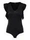 ONLY Rüschen Body schwarz