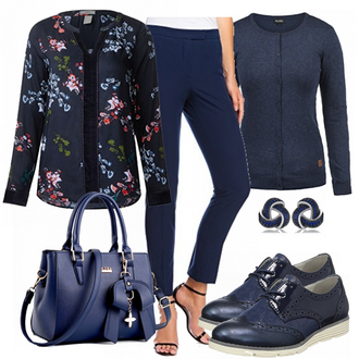 Outfit mit Schwarz Bluse & Tunika CECIL "Iveta"