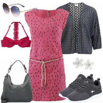 Outfit mit Grau Sneaker Kangaroos "AlltagsLook"