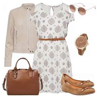 Outfit mit Braun Plateauschuh About You "Madam"