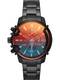 DIESEL Uhr hellblau / hellorange / schwarz
