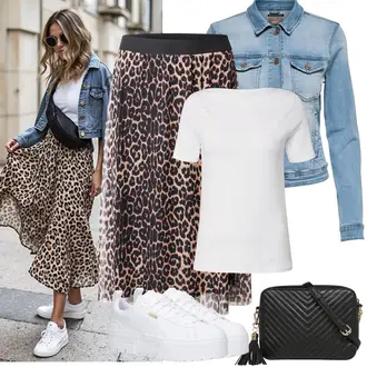 Elegantan, Sportski Ljeto Outfit sa Siva/Bijela Tenisica za tenis/gimnastička papuča/cam cipela/cipela za trčanje/Tenisica za fitness Puma "Proljetni Outfit"Look: Ekstravagantno, Bad Taste, Unisex, Hip Hop, Skater, 90-ich, Estetika, Sportski