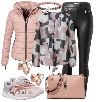 Schicke Outfits Sommer mit Schwarz/Grau Hose Große Größe/Leggings Große Größe Vila "Schickes Herbst Outfit"