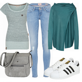 Winter Outfits mit Weiß/Grau Sneaker Adidas Originals "adidas"