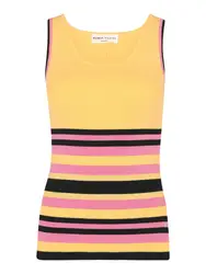 Sonia Rykiel Top ''''HOSHI'''' hellorange / pink / schwarz