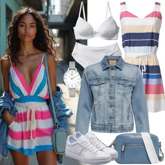 Outfit met Canvas sneaker/Leren sneaker/Lage Sneaker/Platte sneaker/Skateschoen/Smalle sneaker/Sneaker met gaatjesmotief/Sneaker met Glitter/Sneaker met Zijrits/Zomer sneaker/Vintage Sneaker Puma "Mooie lentekleding"