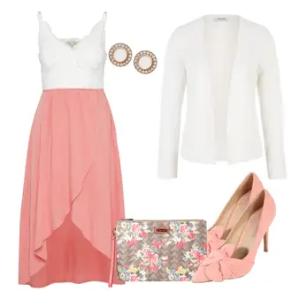 Party Outfits mit Gold Ohrstecker/Ohrclip Fossil "CinderellaSummer"