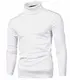 Weiße Rollkragenpullover