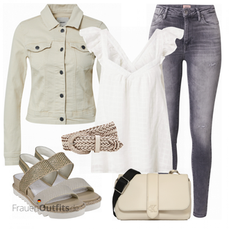 Outfit mit Grau Schultertasche Calvin Klein Jeans "Perfekt für den Sommer"