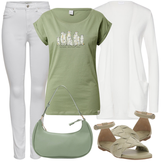 Outfit mit Grau GERRY WEBER "Schöner Sommer Look"