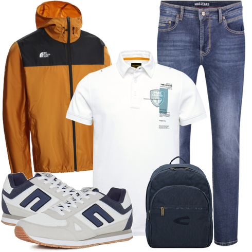 Weiß Poloshirt PME Legend kombinieren