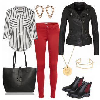Outfit mit Blau Tigha "RocqueChic"