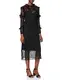 Amazon-Marke: find. Damen Midi-Spitzenkleid, Schwarz (Black), 40