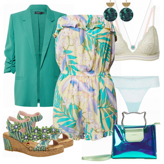 Outfit mit Grau Jumpsuit BILLABONG "Schöner Sommer Look"