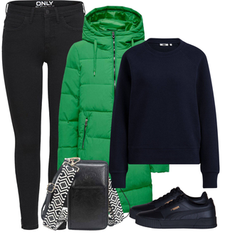 Outfit met zwart Sneaker Puma "Perfect voor de herfst"