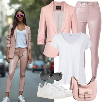 Sexy outfity Sportovní s Šedá/Bílá Teniska na platformě/Nízká Teniska Puma "Volnočasový outfit"Look: 90tá léta, Estetika, Bad Taste, Extravagantní, Hip Hop, Skater, Sportovní, Unisex