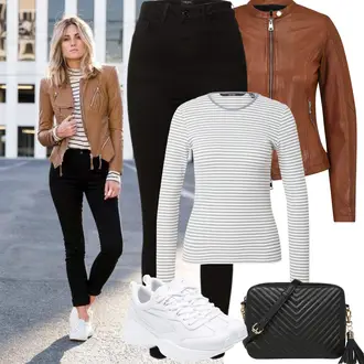 Outfit mit Weiß/Creme Chunky Sneaker/Diabetikerschuh/Sneaker Low/medicus schuh/Schmaler Sneaker/Sommer Sneaker/Walkingschuh Puma "Frühling outfit"