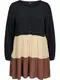 Zizzi Tunika ''''Xphiline'''' schwarz / braun / beige