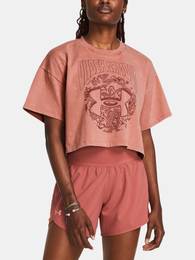T-Shirt UA HW Dusk to Dawn Crop SS-PNK - Women