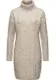 Ragwear Strickkleid Janna warmes Zopfstrick-Midikleid mit breitem Rollkragen