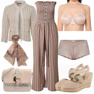 Outfit mit Braun Jumpsuit BILLABONG "Büro Outfit"