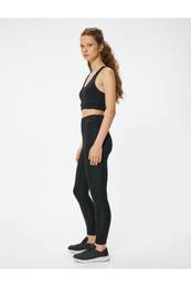 Sports Tights High Waist Slim Fit Interlock