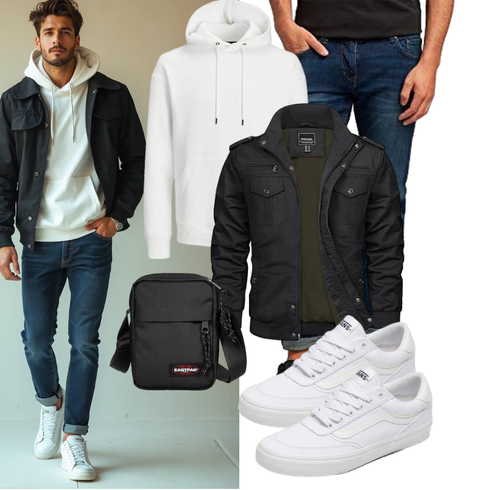 Schwarz/Dunkelgrün/Khaki/Dunkelgrau Uniformjacke/Jacke mit Seitlichem Reißverschluss/Cargojacke/Winterjacke/Herbstjacke/Militärjacke TACVASEN kombinieren