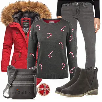 Gefütterte Outfit mit Schwarz/Grau/Dunkelgrau/Dunkelgrün/Blau/Braun/DunkelBraun Gefütterte Stiefelette/Lederjacke/Flache Stiefelette/Chelsea Boot Gabor "Gabor Stiefeletten"