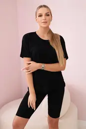 Set top+leggings black